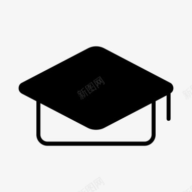 毕业帽帽子大学图标图标