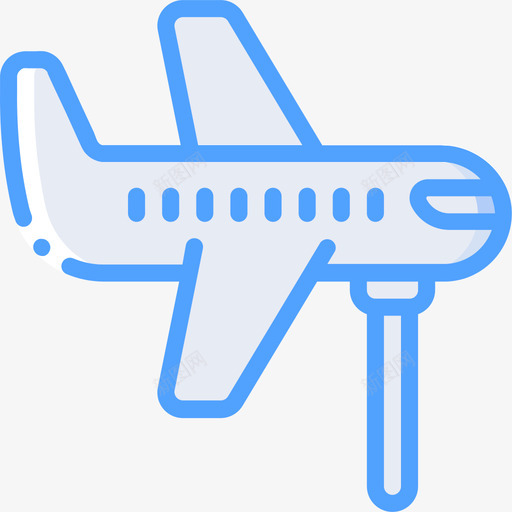 飞机玩具28蓝色图标svg_新图网 https://ixintu.com 玩具28 蓝色 飞机