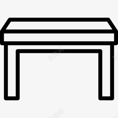 桌子家具82直线型图标图标