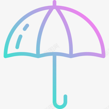 雨伞九月物流2梯度图标图标