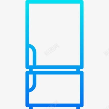 冰箱设备8梯度图标图标