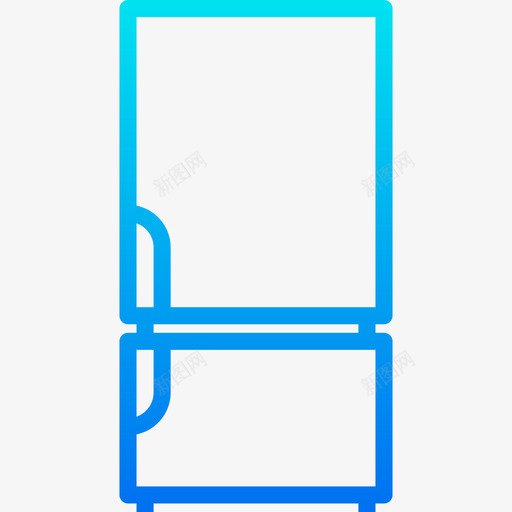 冰箱设备8梯度图标svg_新图网 https://ixintu.com 冰箱 梯度 设备8