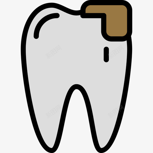 牙齿牙齿6线形颜色图标svg_新图网 https://ixintu.com 牙齿 牙齿6 线形颜色