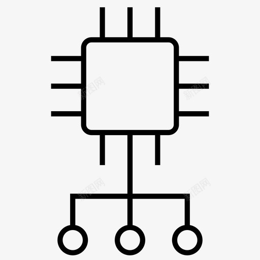 机器学习算法人工智能图标svg_新图网 https://ixintu.com 人工智能 机器学习 机器学习敏锐 算法