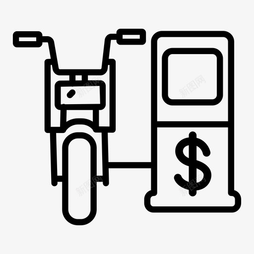加油自行车汽油图标svg_新图网 https://ixintu.com 加油 智慧城市 汽油 自行车
