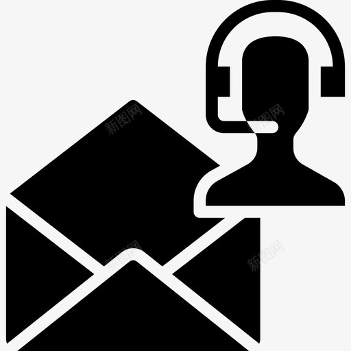 电子邮件技术支持20填充图标svg_新图网 https://ixintu.com 填充 技术支持20 电子邮件