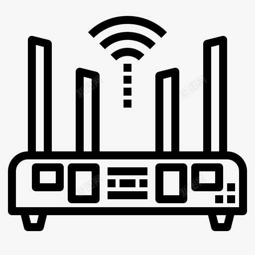 路由器5g设备保持图标svg_新图网 https://ixintu.com wifi 保持 家庭 家用电器概述 房屋 设备 路由器5g
