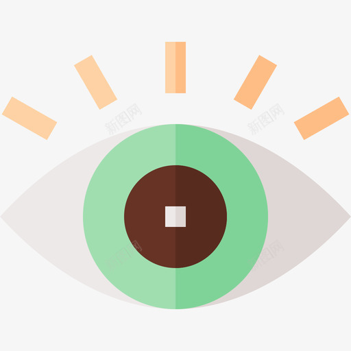 眼睛造型艺术3平面图标svg_新图网 https://ixintu.com 平面 眼睛 造型艺术3
