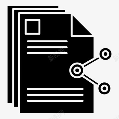 文件共享内容文档图标图标