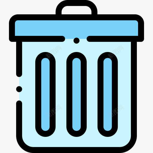 垃圾桶用户界面30线性颜色图标svg_新图网 https://ixintu.com 垃圾桶 用户界面30 线性颜色