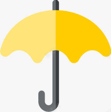 伞保护和安全扁平图标图标