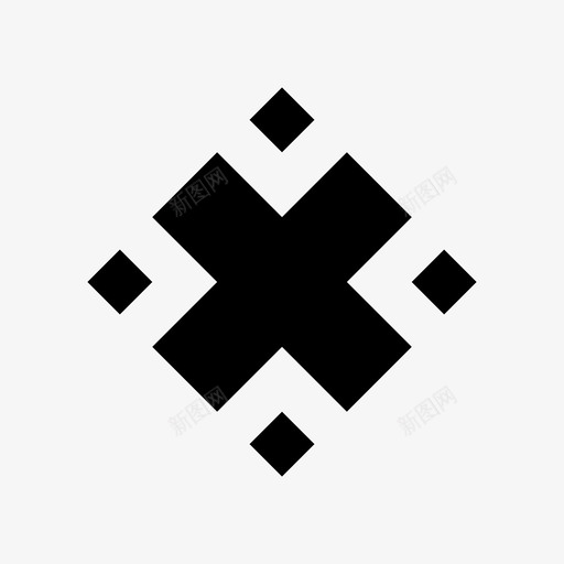 正方形和十字缓冲几何图标svg_新图网 https://ixintu.com x 几何 形状 正方形和十字 简单 缓冲