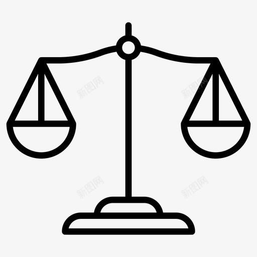 平衡平等公正图标svg_新图网 https://ixintu.com 公正 办公业务 平等 平衡 法律 规模