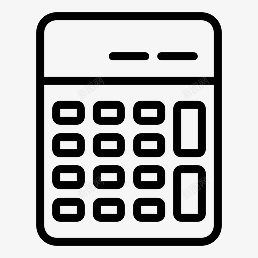 计算器计数数学图标svg_新图网 https://ixintu.com 办公室 数字 数学 文具 计数 计算器