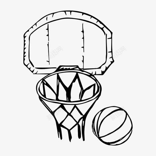 篮球篮球篮篮球圈图标svg_新图网 https://ixintu.com 篮球 篮球圈 篮球篮 运动