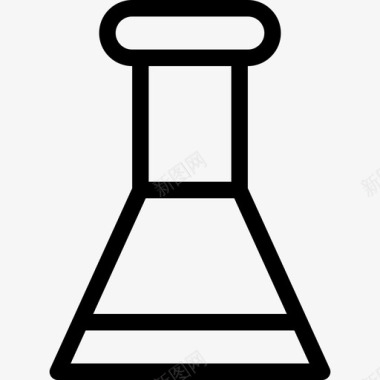 烧瓶科学54线性图标图标