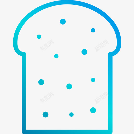 切片面包食品和饮料6线性梯度图标svg_新图网 https://ixintu.com 切片面包 线性梯度 食品和饮料6