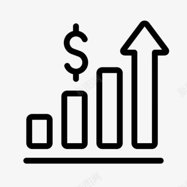 财务图表图表收入图标图标