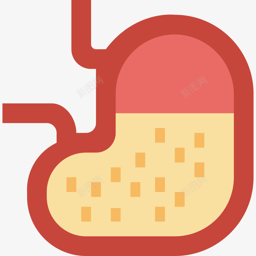 胃医用100扁平图标svg_新图网 https://ixintu.com 医用100 扁平 胃