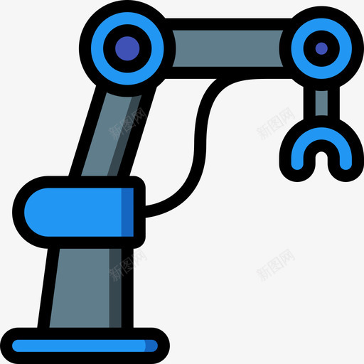 机械臂人工智能20线颜色图标svg_新图网 https://ixintu.com 人工智能20 机械臂 线颜色