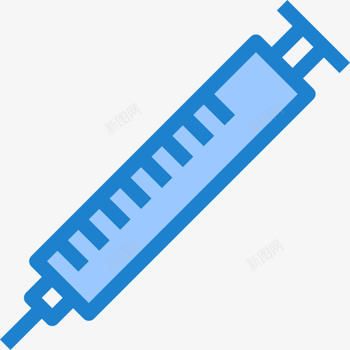 注射器保健32蓝色图标svg_新图网 https://ixintu.com 保健32 注射器 蓝色