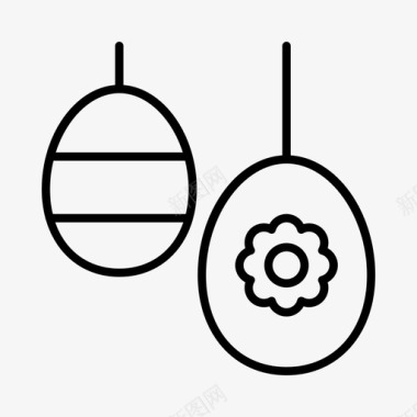 复活节彩蛋树复活节彩蛋复活节彩蛋装饰图标图标