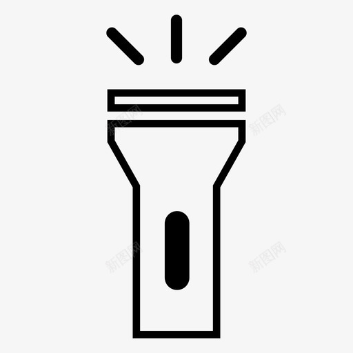 聚光灯冒险能量图标svg_新图网 https://ixintu.com 冒险 手电筒 聚光灯 能量