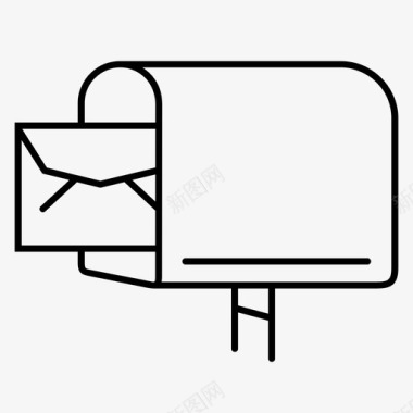信箱信件邮筒图标图标