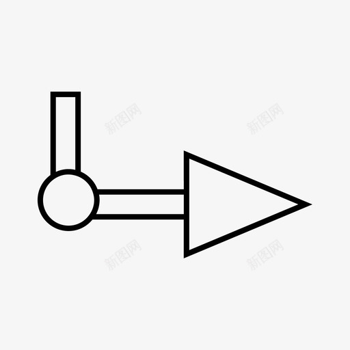 右方向跟随未来图标svg_新图网 https://ixintu.com 下一个 右方向 右箭头图标 明天 未来 跟随