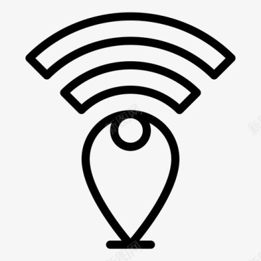 wifi位置数据互联网图标图标