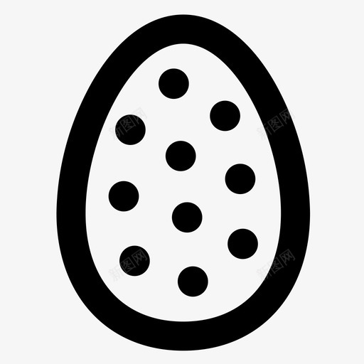 复活节彩蛋装饰圆点图标svg_新图网 https://ixintu.com 圆点 复活节彩蛋 装饰 食物