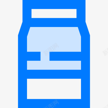 牛奶饮料11蓝色图标图标