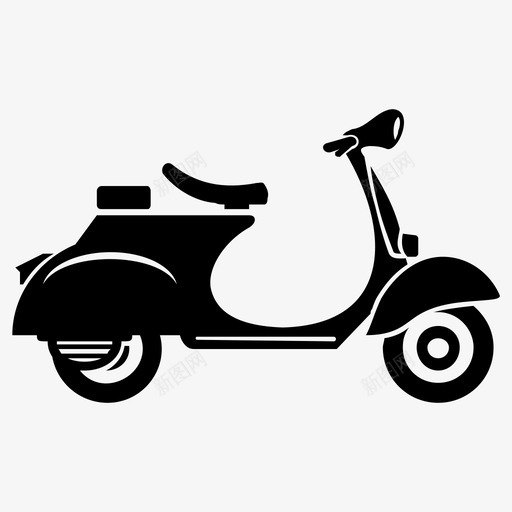 vespa经典摩托车摩托车图标svg_新图网 https://ixintu.com vespa 交通工具 复古 摩托车 经典摩托车