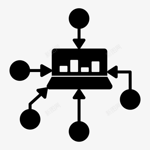 数据集成采集数据库图标svg_新图网 https://ixintu.com 大数据体 数据库 数据集成 流程 采集