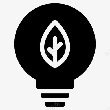 自然能源生态理念图标图标