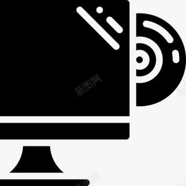 Cd驱动器pc组件填充图标图标