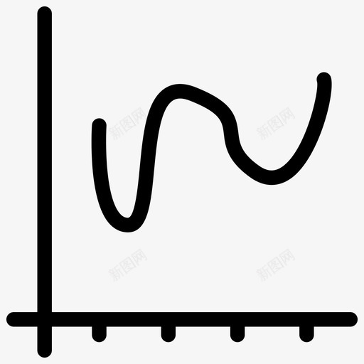 曲线图表统计图标svg_新图网 https://ixintu.com 图表 数据分析 曲线 统计