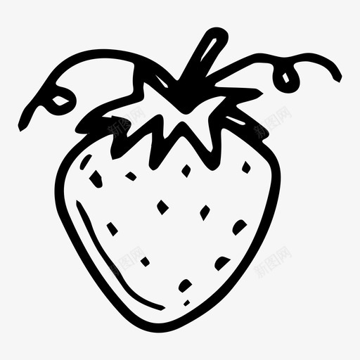 草莓吃健康图标svg_新图网 https://ixintu.com 健康 吃 草莓