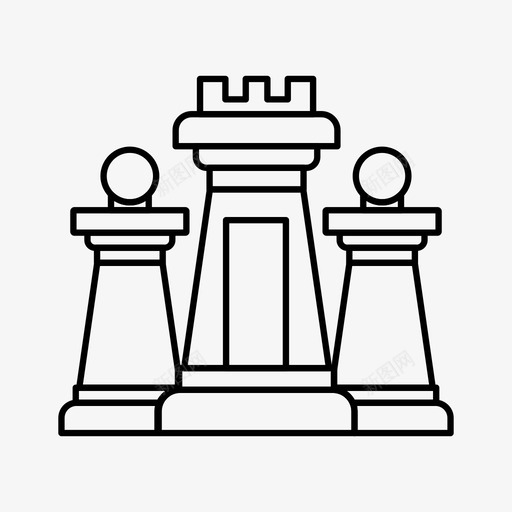 国际象棋计算机战略图标svg_新图网 https://ixintu.com 国际象棋 战术 战略 战略管理和战略市场研究 技术 计算机