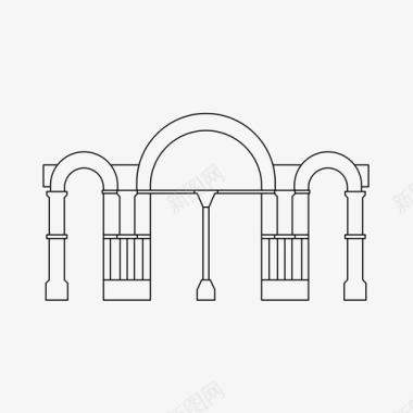 荣耀之门建筑卡米诺图标图标