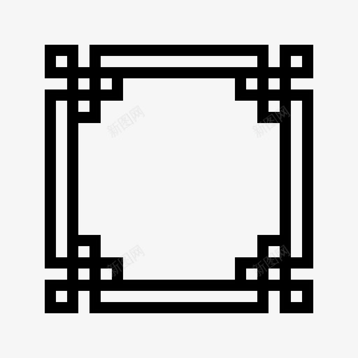 中国框架边界装饰图标svg_新图网 https://ixintu.com 中国框架 中国框架边界 装饰 边界