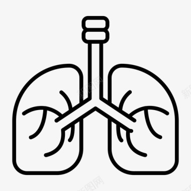 肺商业医疗保健图标图标