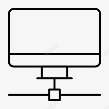 lcd桌面显示器图标图标