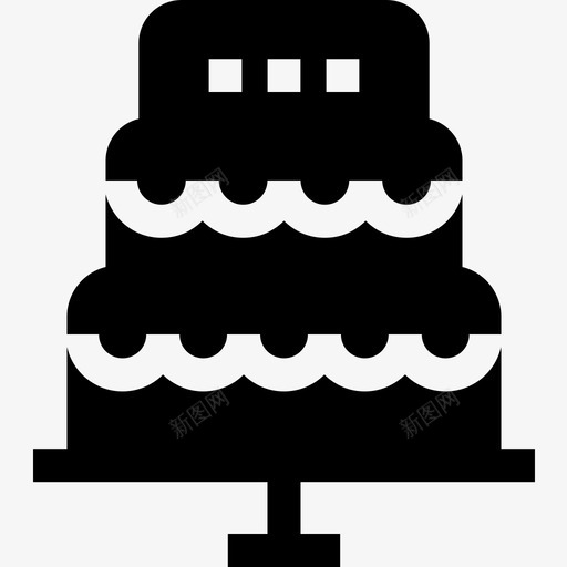 婚礼蛋糕面包店59填充图标svg_新图网 https://ixintu.com 填充 婚礼蛋糕 面包店59