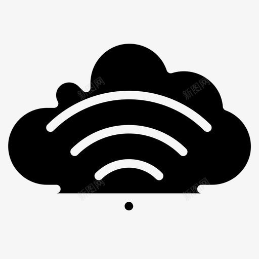 Wifi网络和数据库24小时稳定图标svg_新图网 https://ixintu.com Wifi 网络和数据库24小时稳定