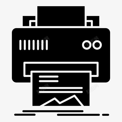打印机数码硬件图标svg_新图网 https://ixintu.com 印刷 打印机 数据科学和制造实验室 数码 硬件 纸张