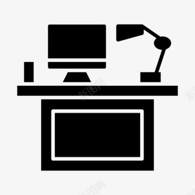 电脑办公桌桌面图标图标
