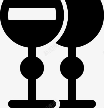 酒杯食物和饮料图标图标