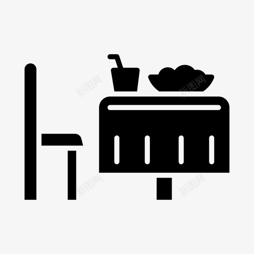 单桌咖啡厅晚餐图标svg_新图网 https://ixintu.com 单桌 咖啡厅 晚餐 食物 餐厅 饮料