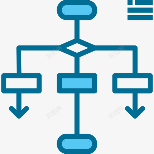 流程图业务248蓝色图标svg_新图网 https://ixintu.com 业务248 流程图 蓝色